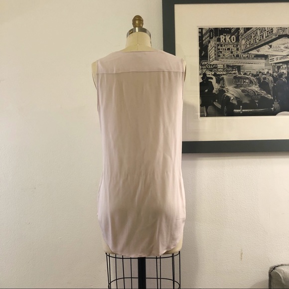 Theory Silk Sleeveless button down blouse-Lilac M - Picture 3 of 6